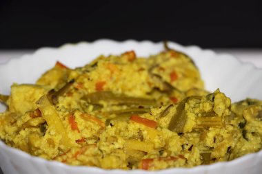Kerala Special Traditional Vegetable Mixed Dish Avial In White Pot