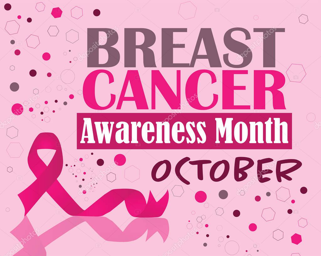 Banner Or Poster Vector Design For Breast Cancer Awareness Month