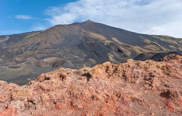 Red rocks of etna — Stock Photo, Image