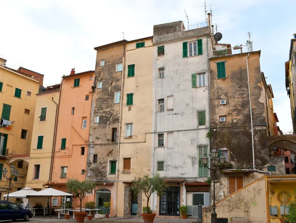 The tilted houses of Sanremo — Stock Photo, Image