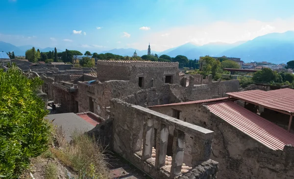 Das Stadtbild von Pompeji — Stockfoto