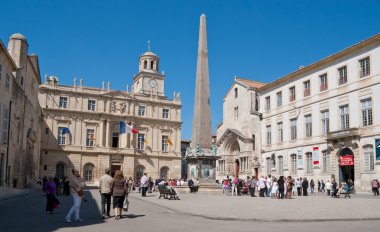 The central square of Arles clipart