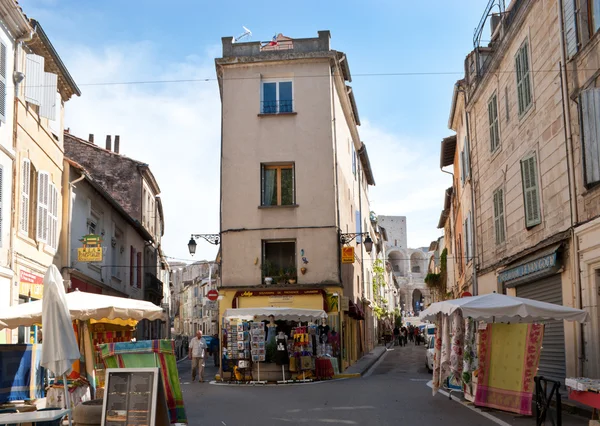 Tourist shops of Arles — Stock Photo, Image