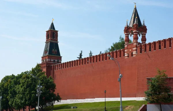 De muur van het Kremlin in Moskou — Stockfoto