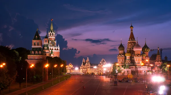 Obloha v noci Moskva — Stock fotografie