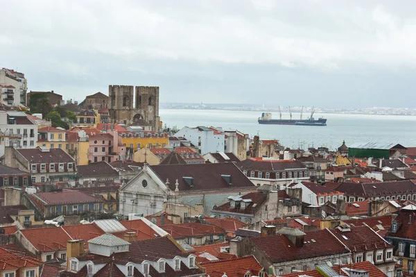 Os telhados de Lisboa — Fotografia de Stock