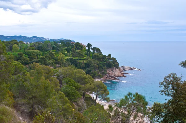 Cloudy day on costa brava — Stock Photo, Image