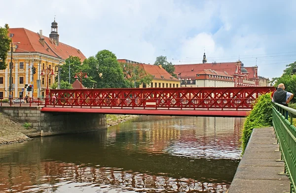 Das Stadtbild mit einer Brücke — Stockfoto