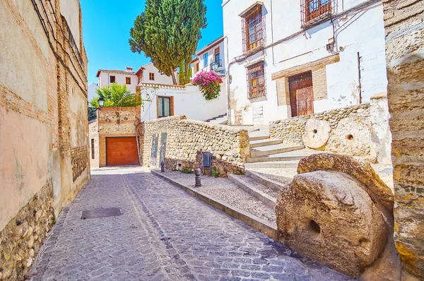 Smalle Straat San Juan Los Reyes Met Details Van Antieke — Stockfoto