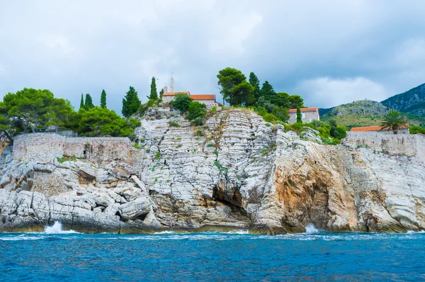 Skråningerne af Sveti Stefan - Stock-foto