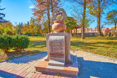 Derun Anıtı (patatesli gözleme), Korosten 'in Ukrayna' daki Drevlians Parkı 'nda bulunan ünlü yemeği.