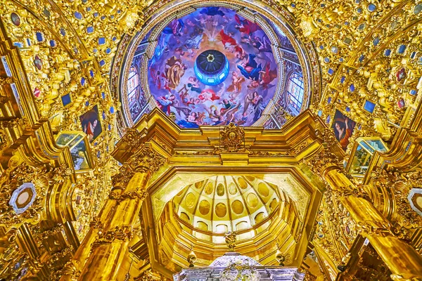 Granada Espanha Sept 2019 Vista Sobre Cúpula Afrescada Basílica Camarin — Fotografia de Stock