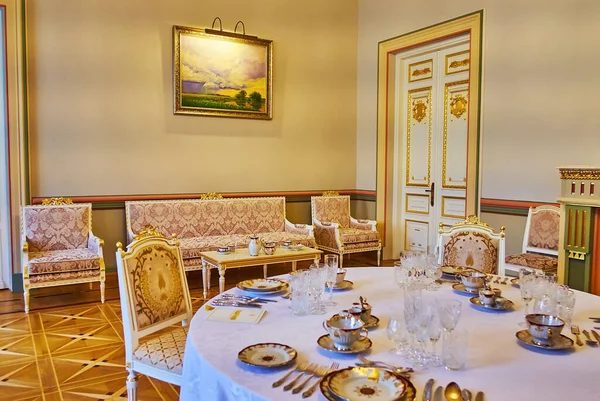 Kyiv Ucrania Junio 2021 Interior Del Comedor Del Palacio Mariinskyi — Foto de Stock