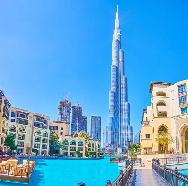 Dubai Sae Března 2020 Scénický Slovníkový Komplex Starého Města Moderní — Stock fotografie