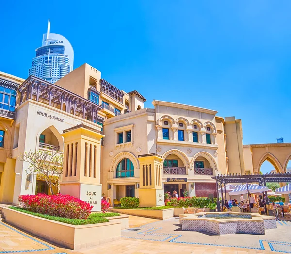 Dubai Vae Maart 2020 Ingang Van Bahar Souk Markt Ontwikkeld — Stockfoto