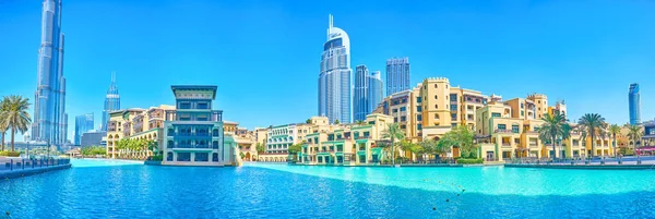 Dubai Emiratos Árabes Unidos Marzo 2020 Panorama Excepcional Del Moderno — Foto de Stock