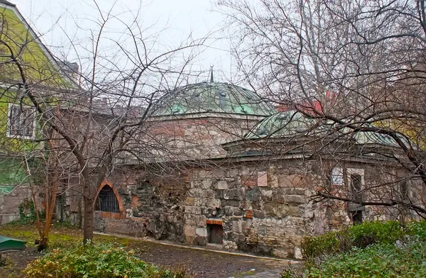 Каменное Здание Средневековой Османской Термальной Бани Kiraly Thermal Bath Старейшая — стоковое фото