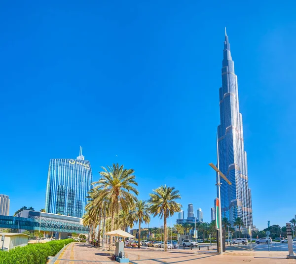 Dubai Sae Března 2020 Panoramatický Pohled Šejka Mohammeda Bin Rashida — Stock fotografie