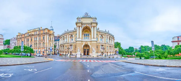 Odessa Ucrania Junio 2021 Panorama Ópera Teatro Ballet Desde Plaza — Foto de Stock