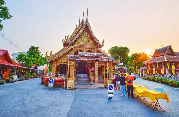 Chiang Mai Tilland Maj 2019 Viharnsalen Silvertemplet Wat Sri Suphan — Stockfoto