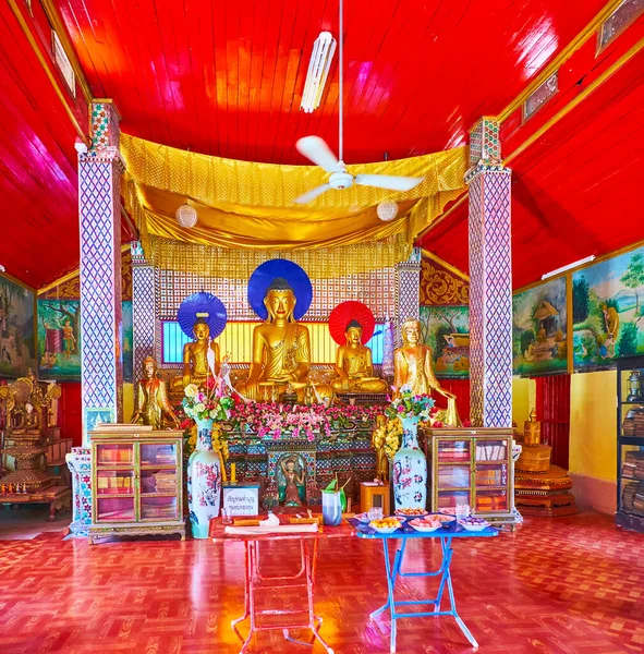 Chiang Mai Thailand Μαΐου 2019 Εσωτερικό Του Βιχάρν Του Wat — Φωτογραφία Αρχείου