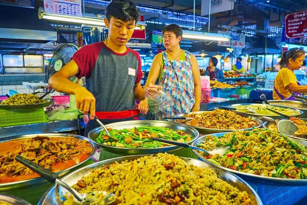 Chiang Mai Tailandia Mayo 2019 Puesto Del Mercado Taninos Con —  Fotos de Stock