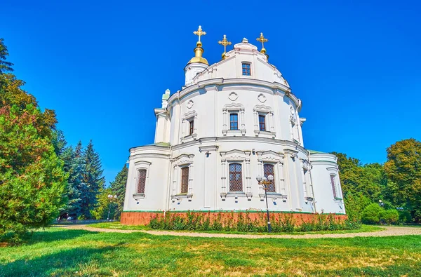 Monumentale Cathédrale Sainte Dormition Est Complexe Architectural Spectaculaire Poltava Ukraine — Photo