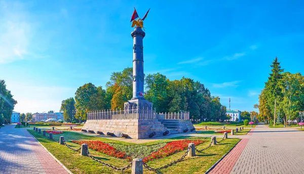 Monument Gloire Bataille Poltava Est Des Principaux Monuments Ville Situé — Photo