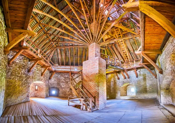 Medzhybizh Ukraine July 2021 Interior Medieval Defensive Tower Medzhybizh Castle — Stock Photo, Image