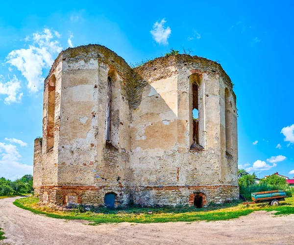 Catedral Ruinas Santísima Trinidad Ciudad Medzhybizh Ucrania —  Fotos de Stock