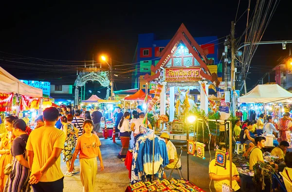 Chiang Mai Thailand May 2019 Кімнати Saturday Night Market Вуалай — стокове фото