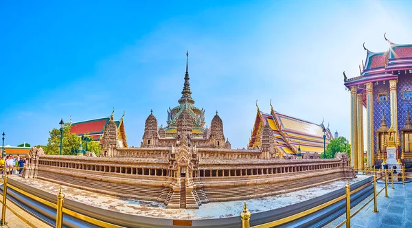 Bangkok Thaïlande Mai 2019 Panorama Modèle Temple Ankgor Wat Dans — Photo
