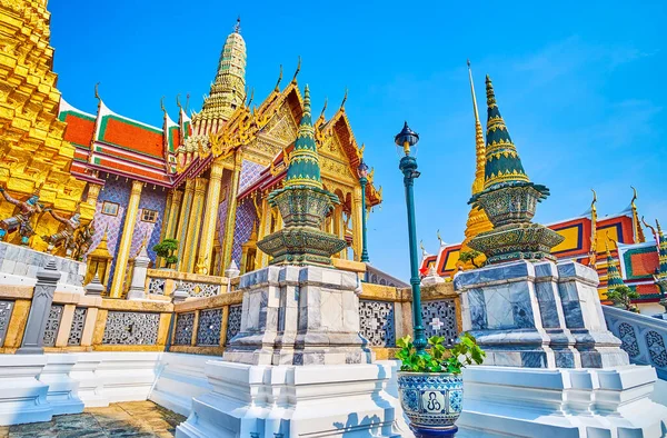 Bangkok Thaïlande Mai 2019 Religion Pittoresque Éléments Décoratifs Dans Style — Photo
