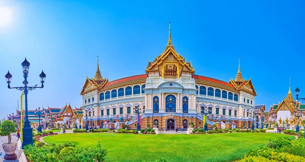 Bangkok Thailandia Maggio 2019 Panorama Phra Thinang Chakri Maha Prasat — Foto Stock