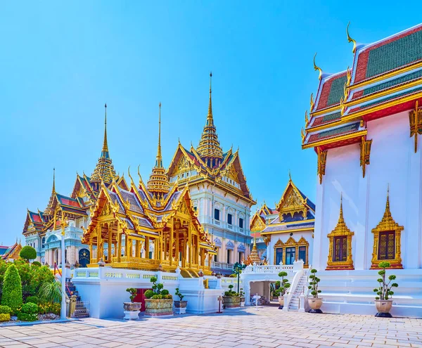 Bangkok Thailandia Maggio 2019 Cortile Del Complesso Maha Prasat Nel — Foto Stock