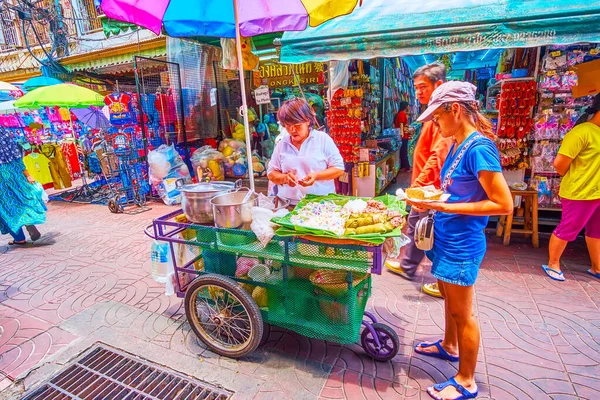 Bangkok Thailand Mei 2019 Aziatische Streetfood Outdoor Sampheng Markt Chinatown — Stockfoto