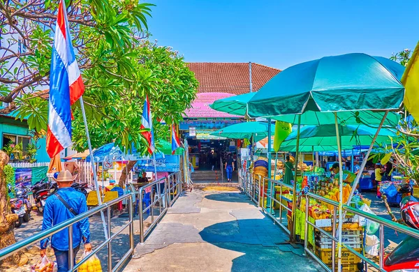 Bangkok Thailand Mei 2019 Weg Naar Tha Chang Pier Met — Stockfoto