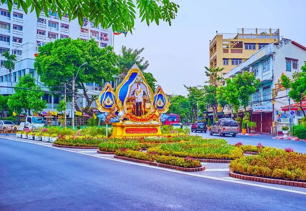 2017 Bangkok Thailand May 2019 Streets Homestage District Scenic Flower — 스톡 사진