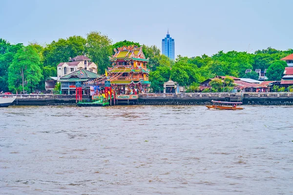 Guan Schrein Der Historische Chinesische Schrein Ufer Des Chao Phraya — Stockfoto