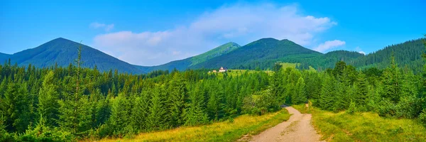 Chornohora Range Met Bergen Smotrych Pip Ivan Eared Stone Vukhatyi — Stockfoto