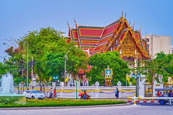 Bangkok Thailand May 2019 Ubosot Wat Ratchaburana — 스톡 사진