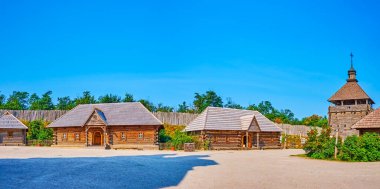 Kazak garnizon sahaları, Zaporozhian Sich scansen, Khorytsia Adası, Zaporizhzhya, Ukrayna