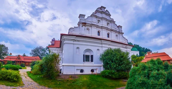 乌克兰Chyhyryn具有历史意义的Bohdan Khmelnytsky住宅主石楼侧墙 — 图库照片