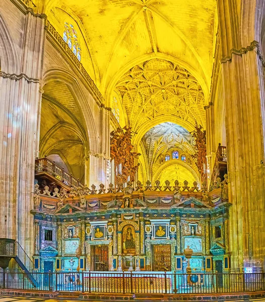 Seville Spagna Set 2019 Altare Pietra Decorata Della Virgen Los — Foto Stock