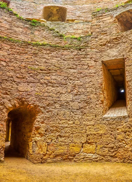 Wall Ruined Tower Citadel Located Akkerman Fortress Bilhorod Dnistrovskyi Ukraine — Stock Photo, Image