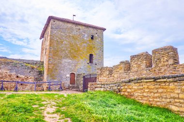 Kenar kare kule ve Akkerman Kalesi, Bilhorod-Dnistrovskyi, Ukrayna