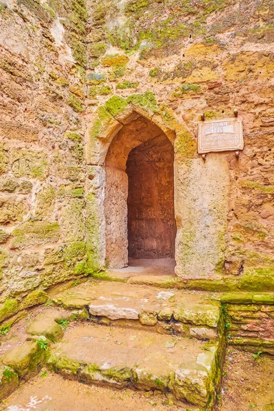 Der Eingang Den Korridoren Der Mittelalterlichen Steinernen Zitadelle Der Akkerman — Stockfoto