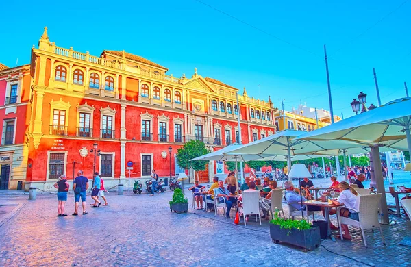 Seville Spanien Sept 2019 Historisches Rotes Herrenhaus Der Sala Murillo — Stockfoto
