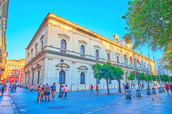 Seville España Septiembre 2019 Fachada Del Ayuntamiento Frente Plaza Nueva — Foto de Stock