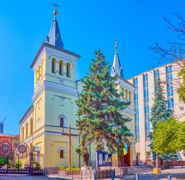 Gevel Van Kerk Van Joseph Dnipro Oekraïne — Stockfoto